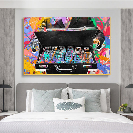 Abstract Money Doodle Art Poster And Canvas Painting